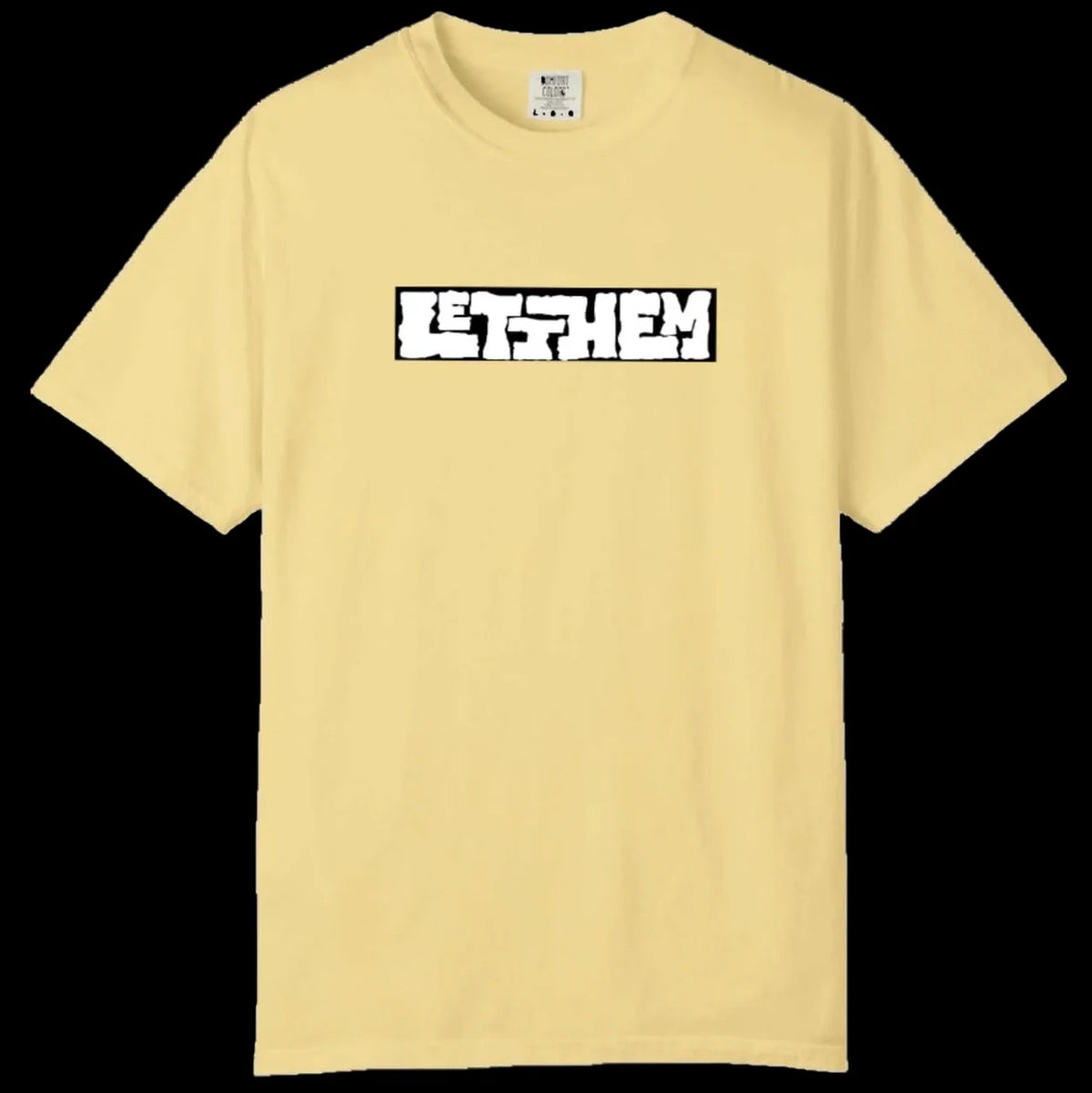 Letthem Box Logo T-shirt - Yellow