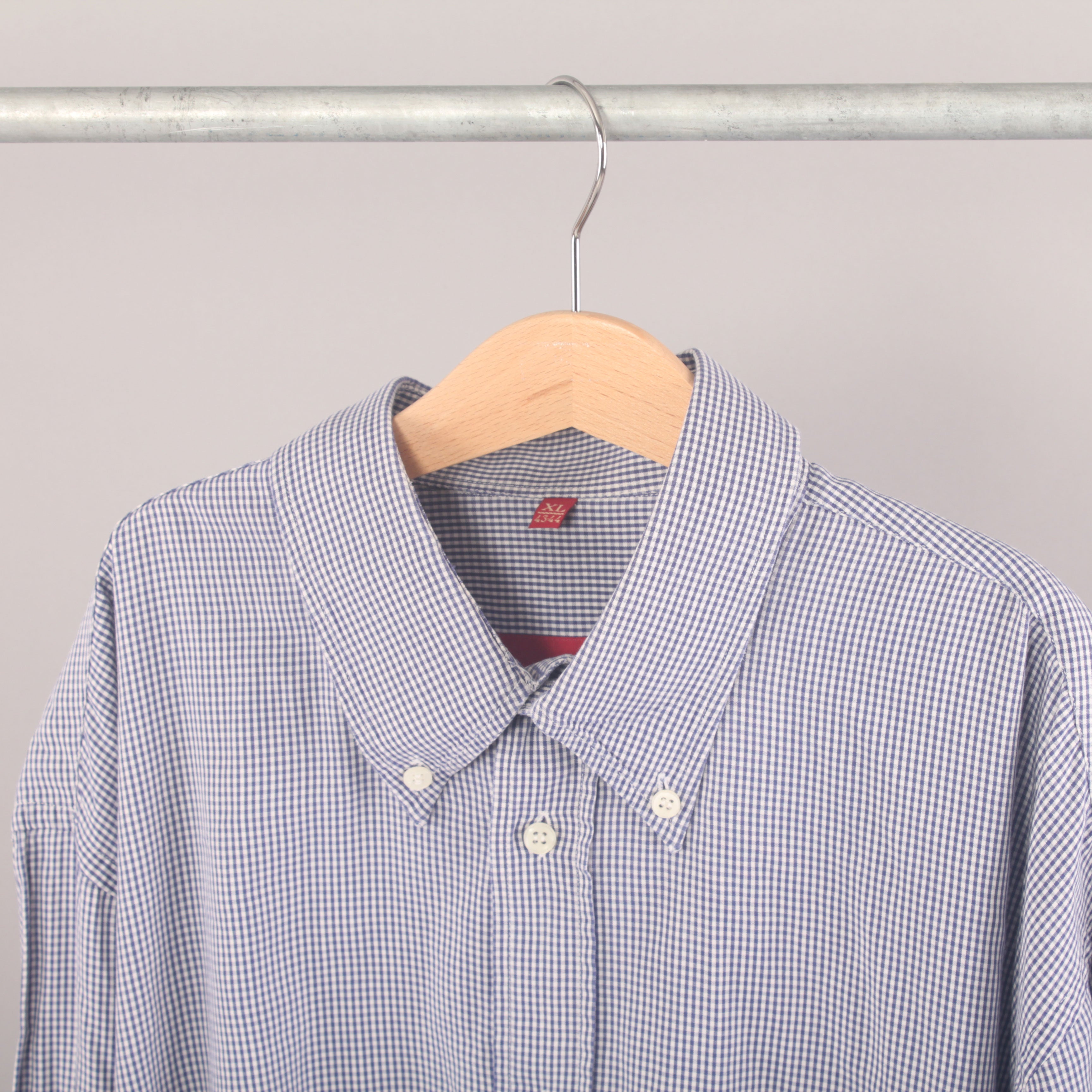 VINTAGE LS Checker Shirt - Blue
