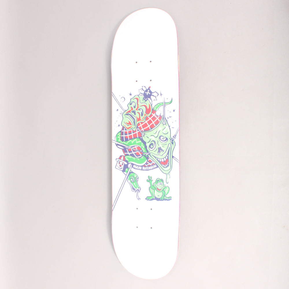 Polar Oski The Mask Skateboard Deck White