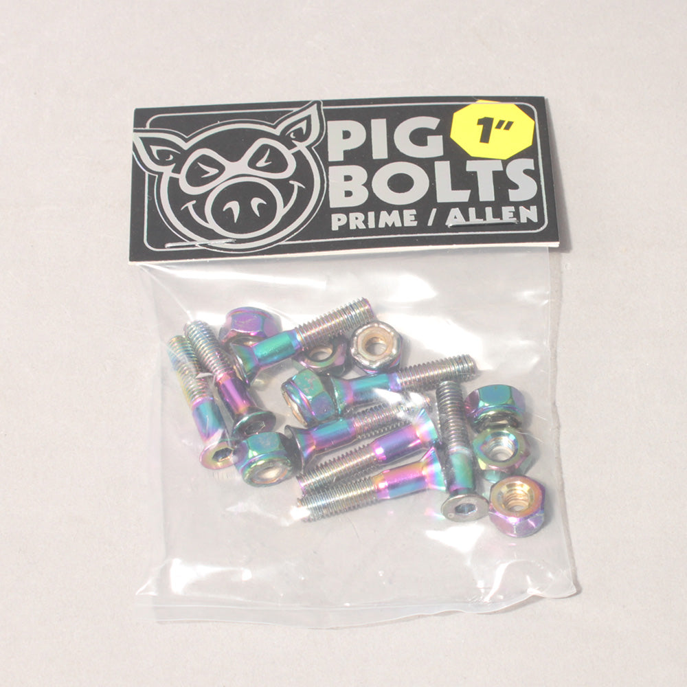 Pig Wheels Prime 8 pack Allen Screws 1"