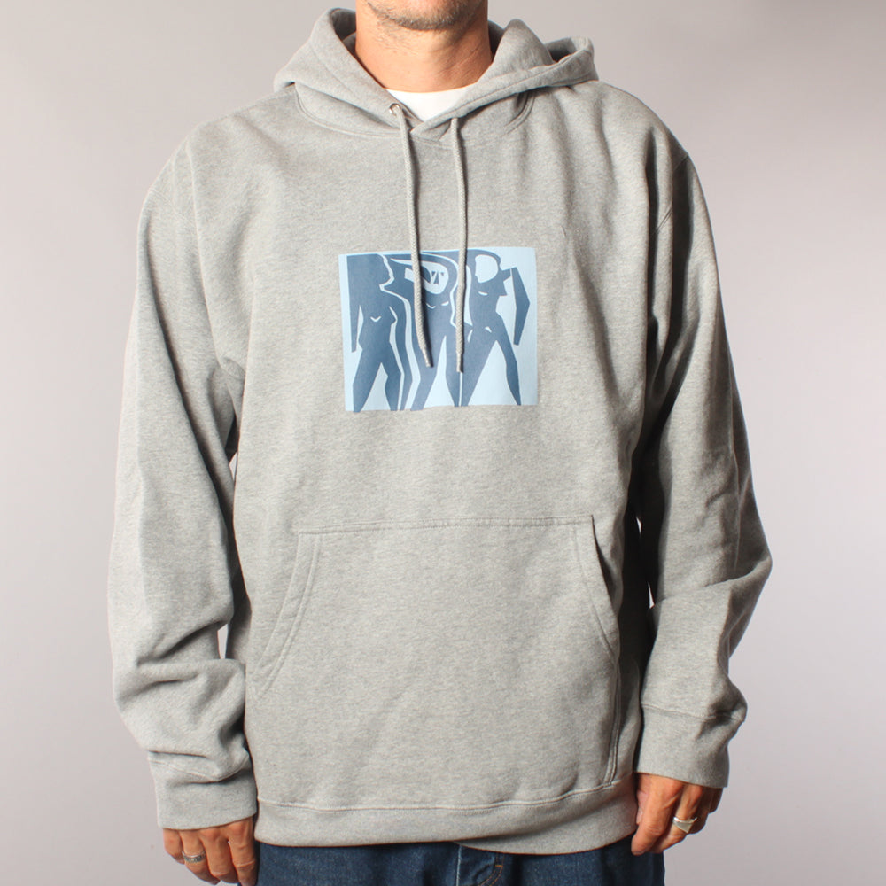 Polar Skate Co Cut Outs Dave Hoodie - Heather Greay