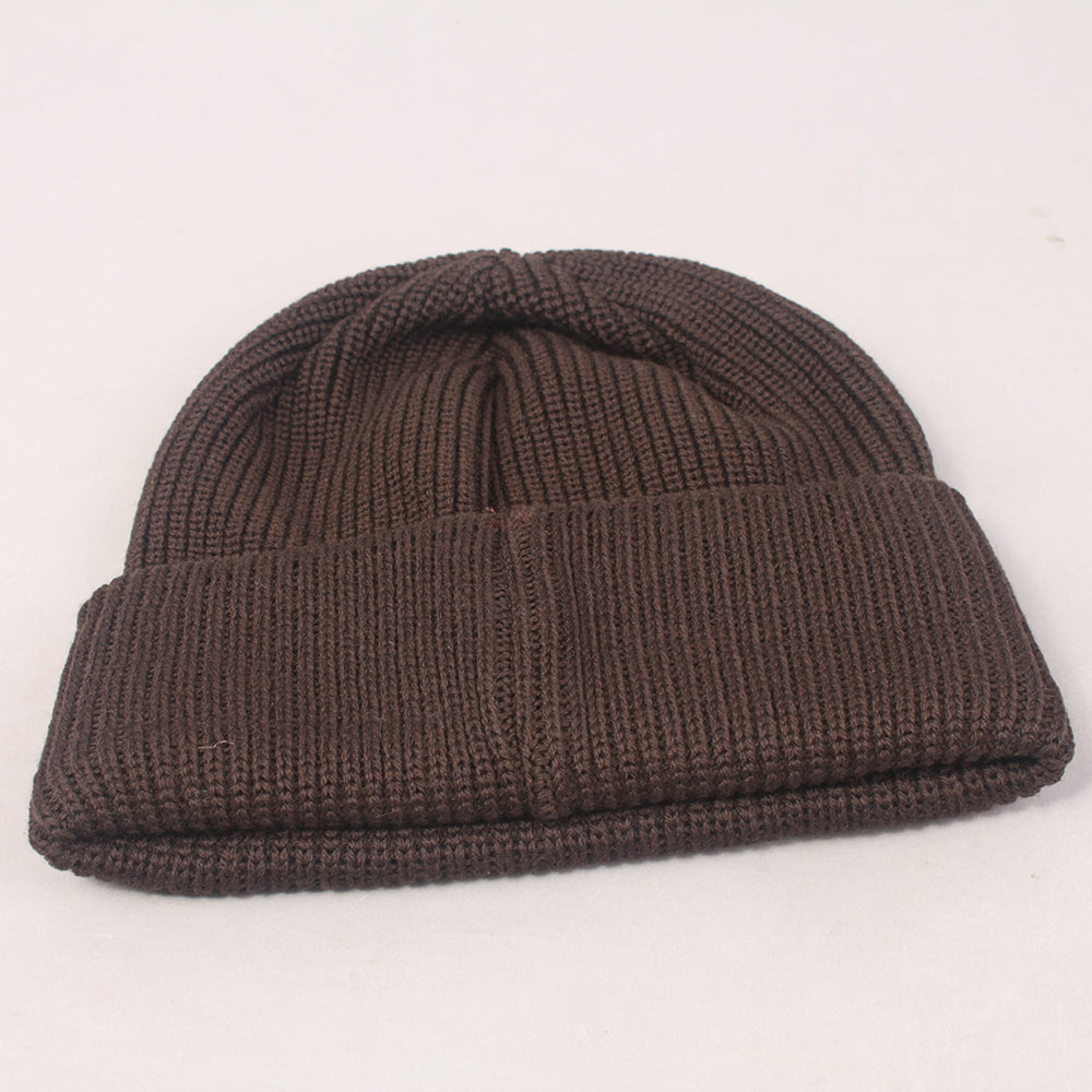 Polar Skate Co Double Fold Merino Beanie - Brown
