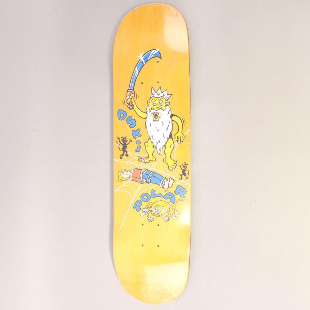 Polar Oski Spider King Skateboard Deck Yellow
