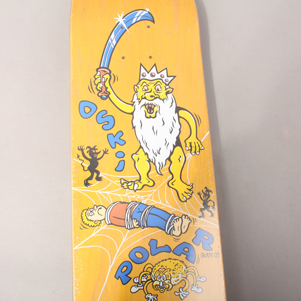 Polar Oski Spider King Skateboard Deck Yellow