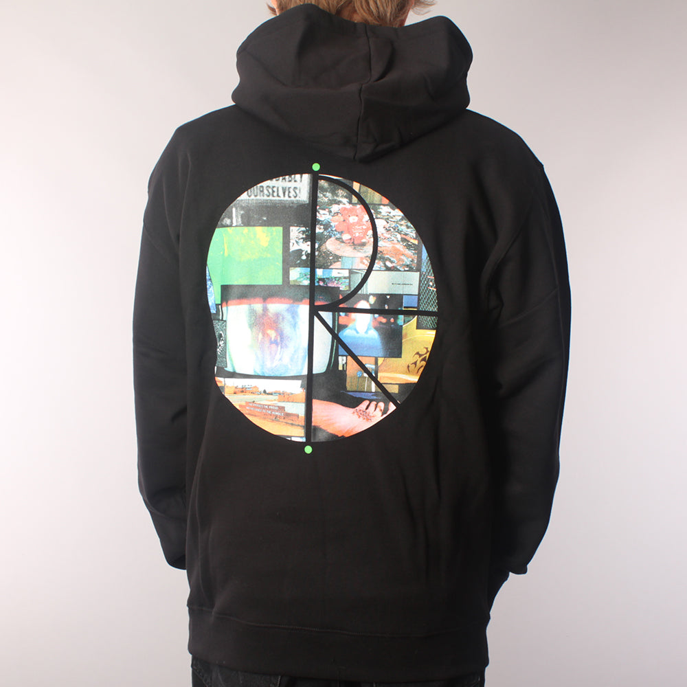 Polar Skate Co Ourselves Collage Fill Logo Hoodie - Black