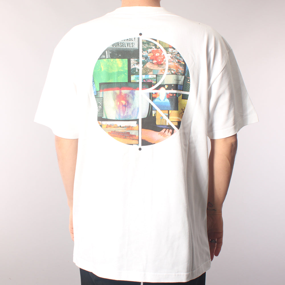 Polar Skate Co Ourselves Collage Fill Logo T-shirt - White
