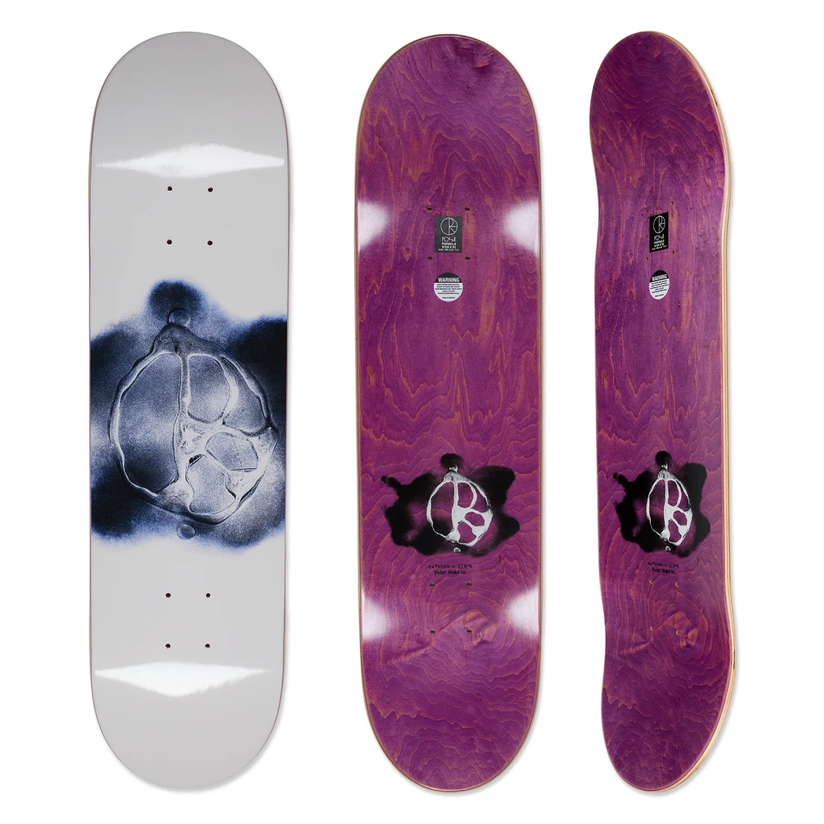 Polar Team Stroke Logo Cream Skateboard Deck