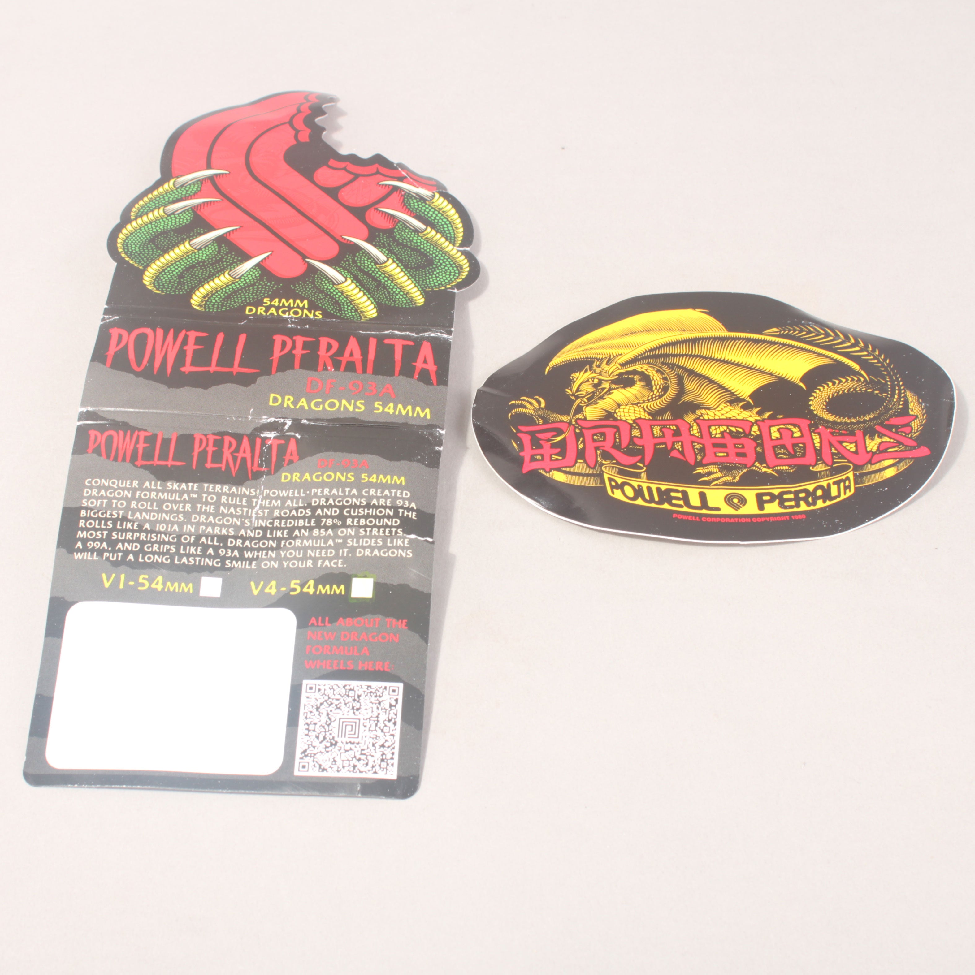 Powell Perelta Dragon Formula White Wheels 93A