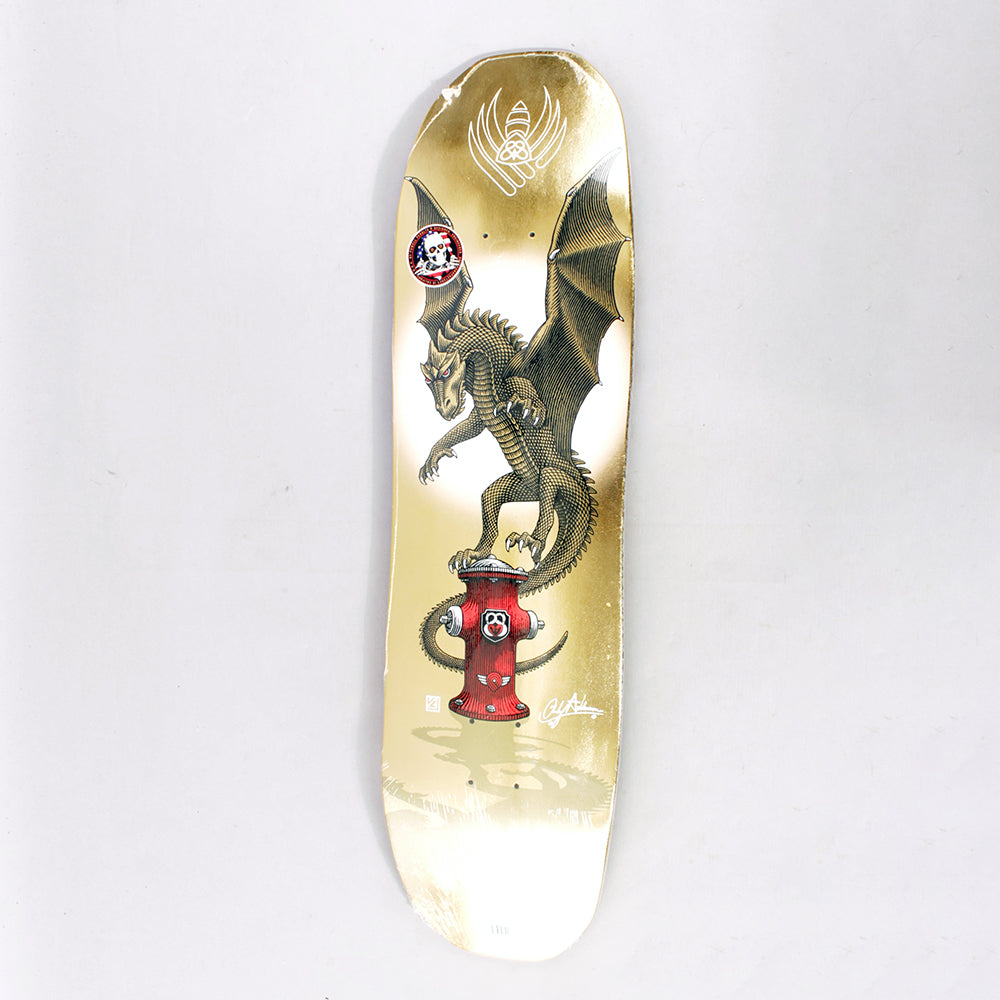 Powell Peralta Andy Anderson Hydrant Flight Skateboard Deck Gold Foil