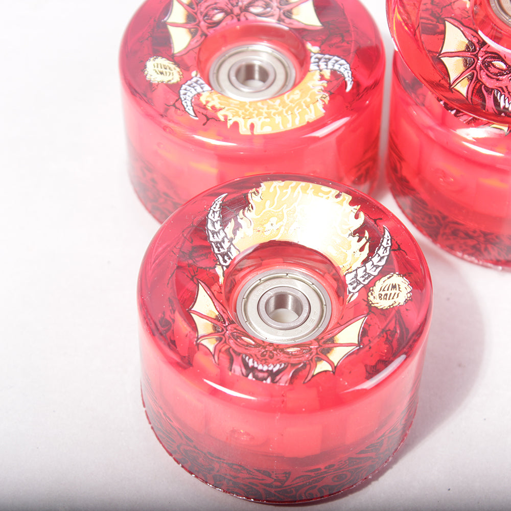 Santa Cruz x Stranger Things Slime Balls Hellfire Club Wheels -78A