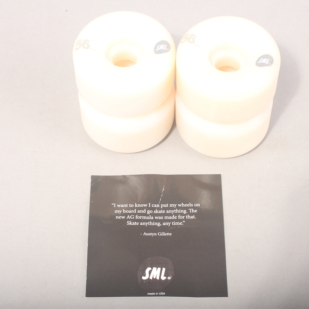 Sml Wheels Grocery Bag Skateboard Wheels - 99A White/Grey