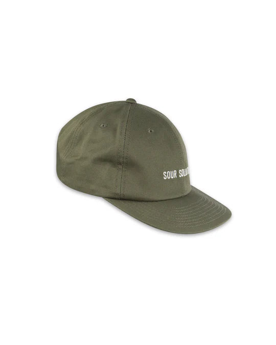 Sour Soloution Logo Snapback Cap - Olive