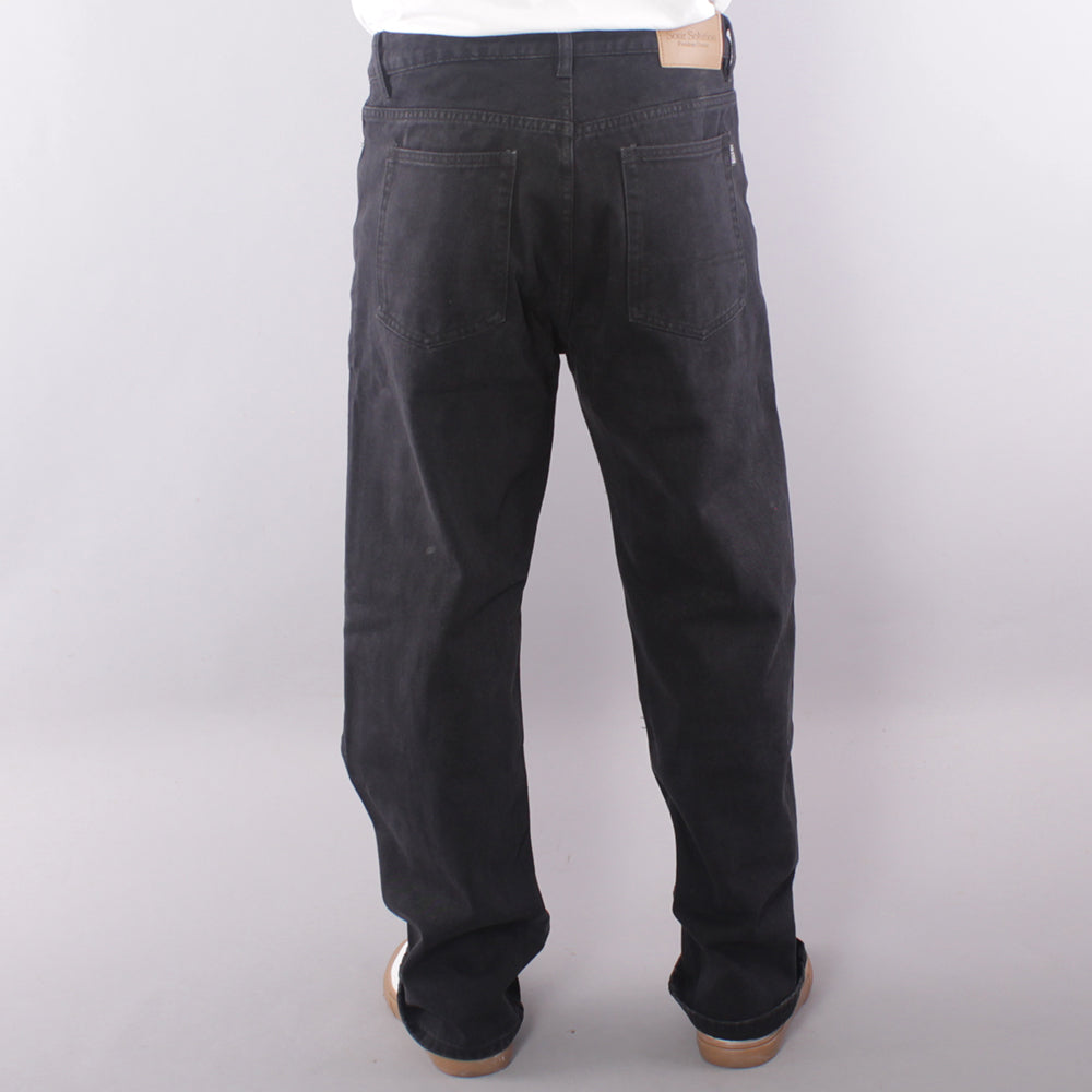 Sour Soloution Relaxed Baggy Jeans - Black