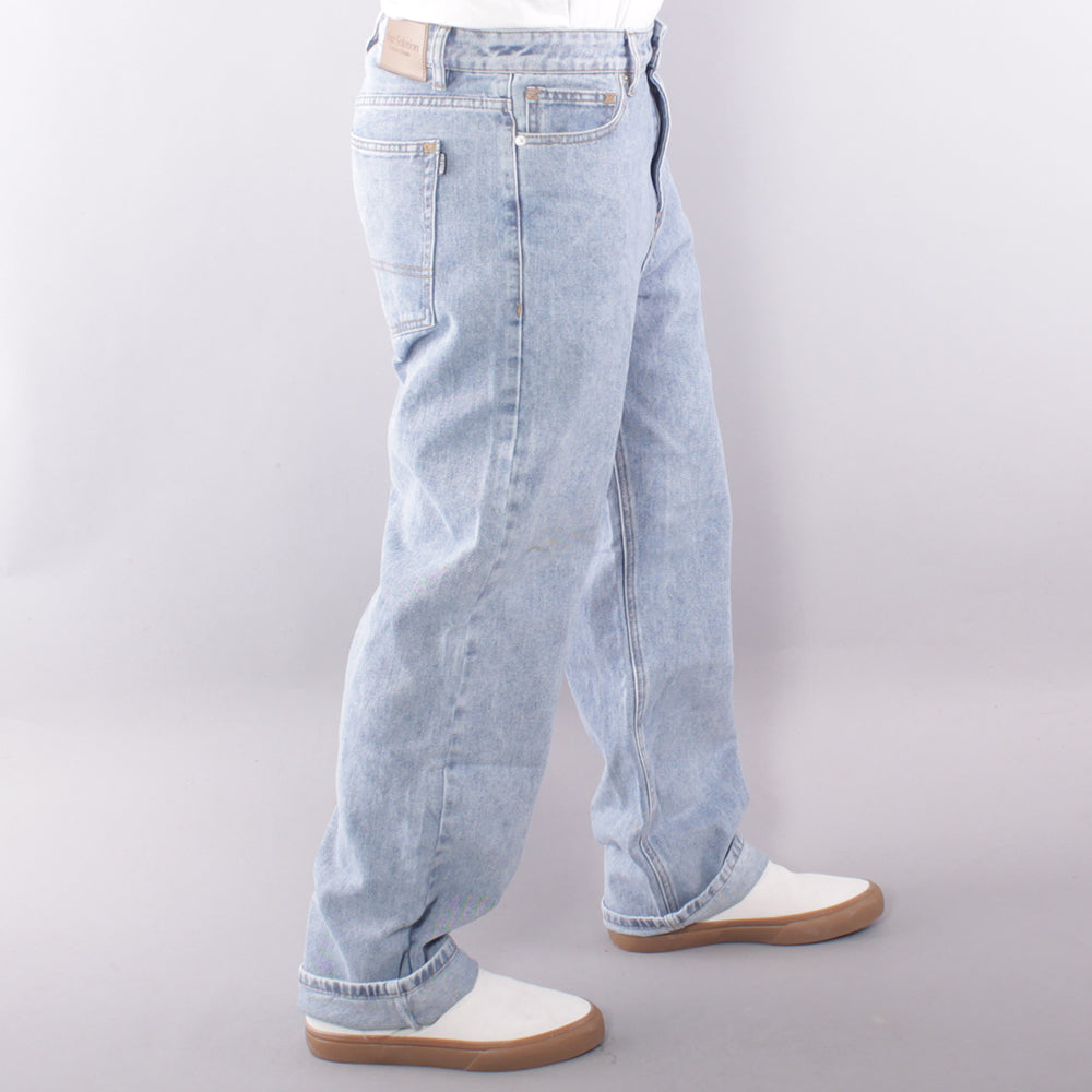 Sour Soloution Relaxed Baggy Jeans - Light Blue