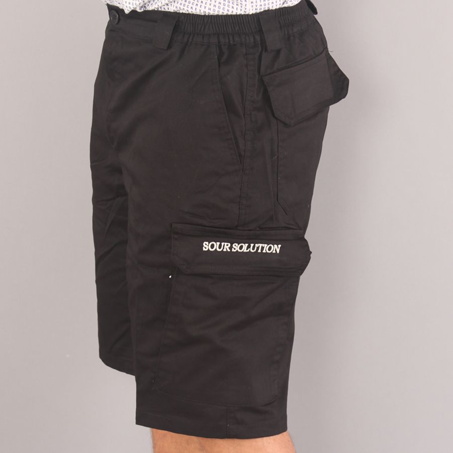 Sour Cargo Shorts - Black