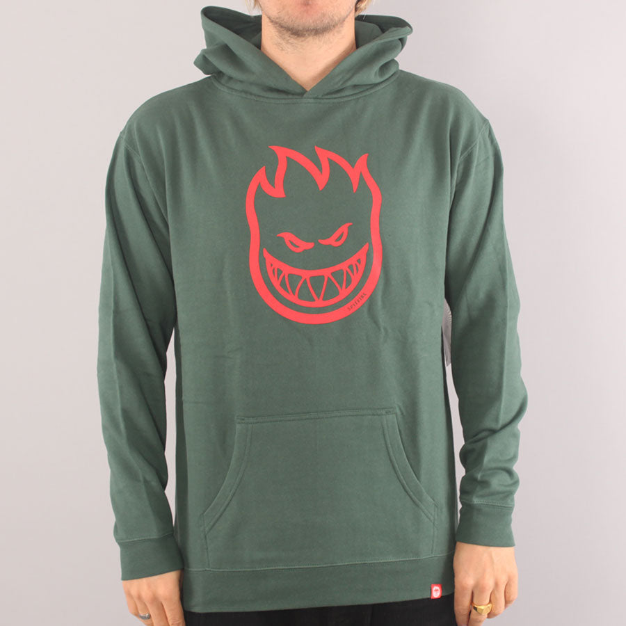 Spitfire Bighead Youth Hoodie - Alpine Green/Red