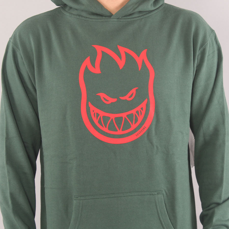 Spitfire Bighead Youth Hoodie - Alpine Green/Red