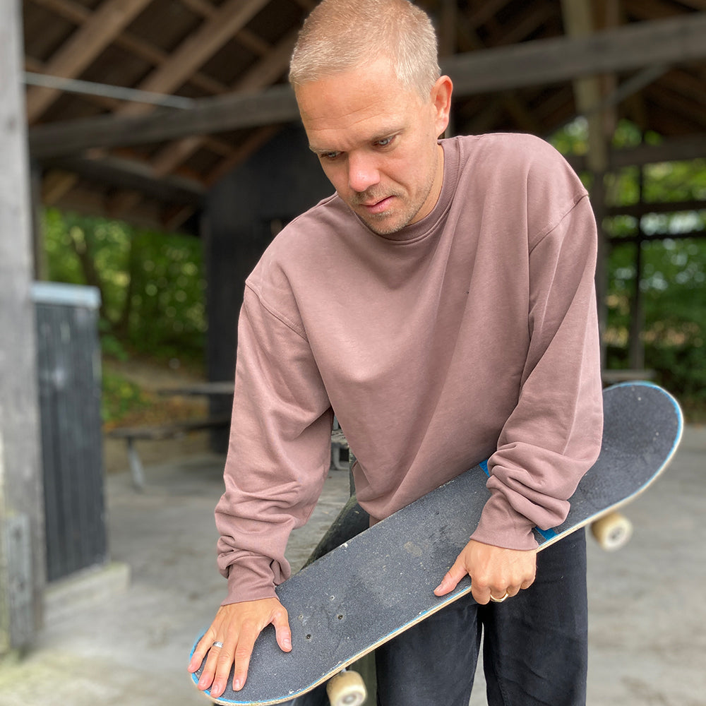 The Boss 16 Years Mini Script Crewneck Sweatshirt - Brown