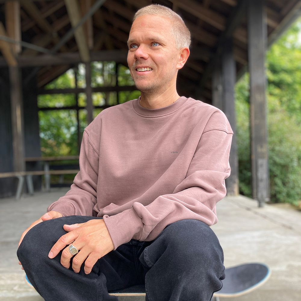 The Boss 16 Years Mini Script Crewneck Sweatshirt - Brown