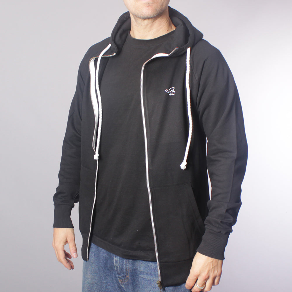 The Boss Push Zip Hood - Black