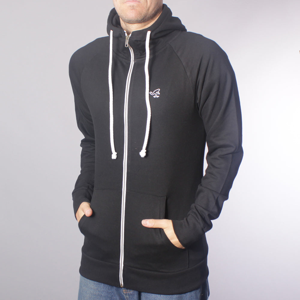 The Boss Push Zip Hood - Black