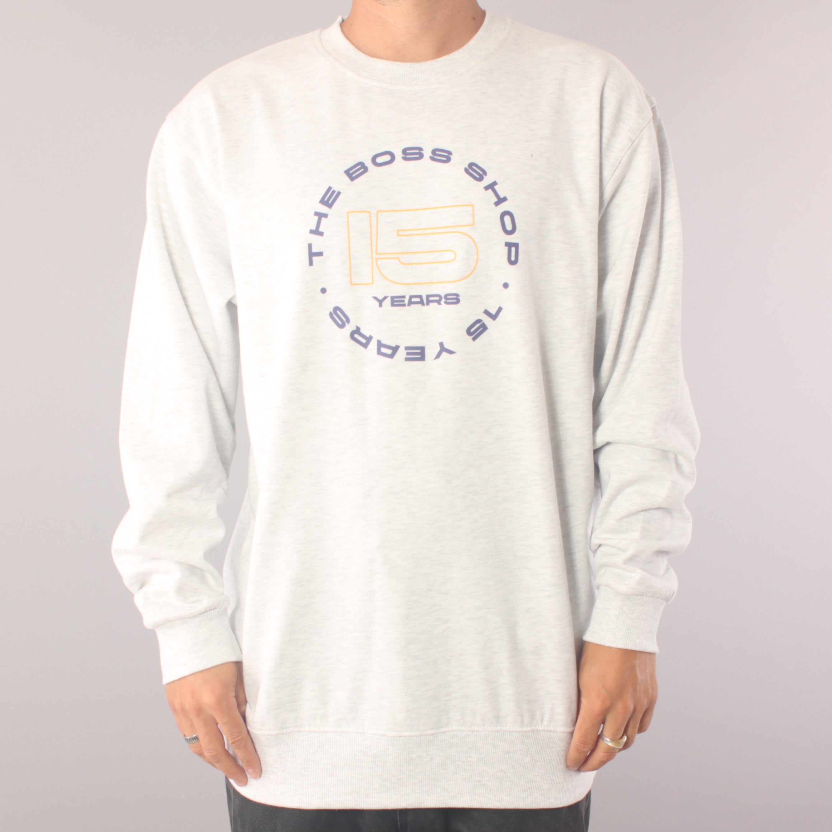 The Boss 15 Years Status Crewneck Sweater - Ash