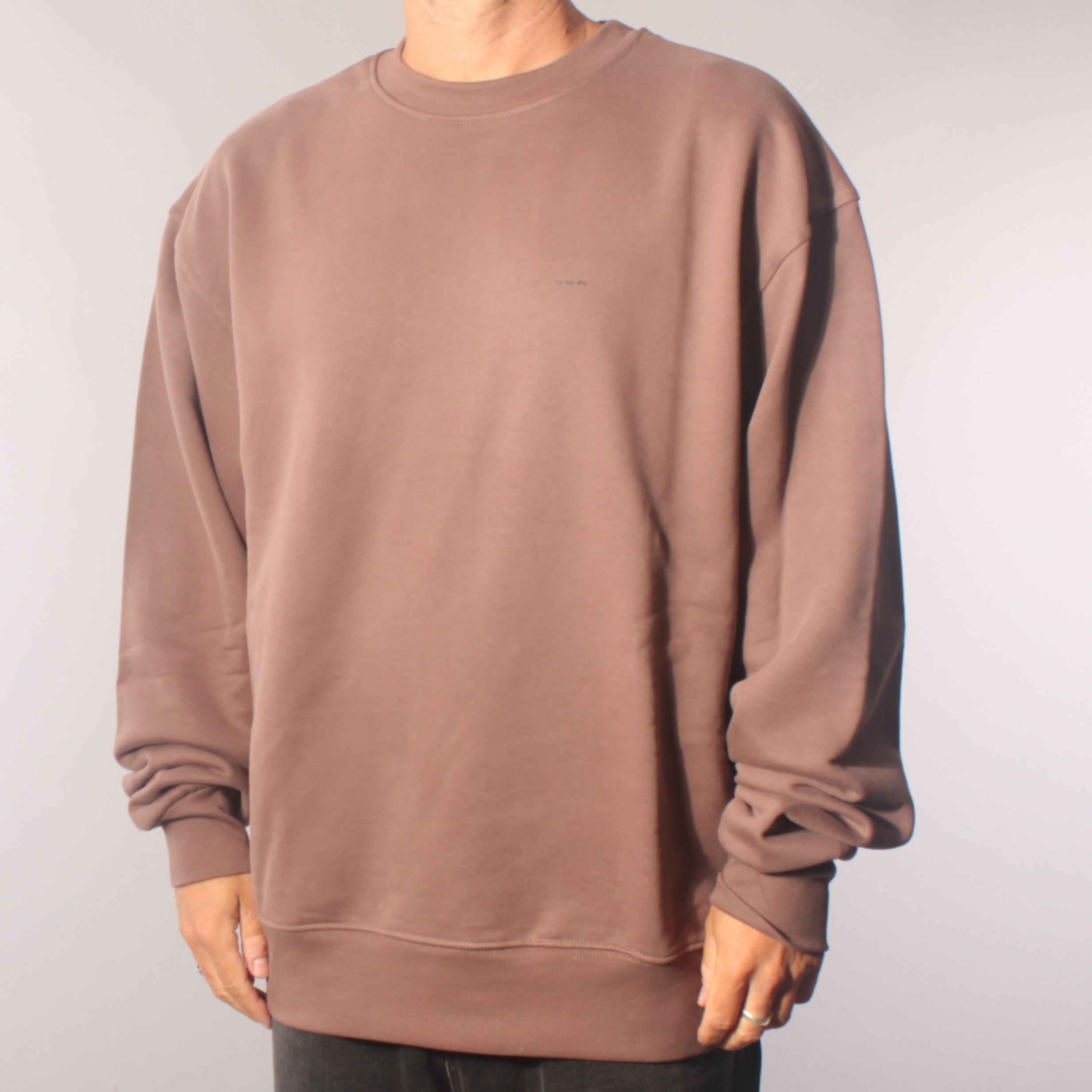 The Boss 16 Years Mini Script Crewneck Sweatshirt - Brown