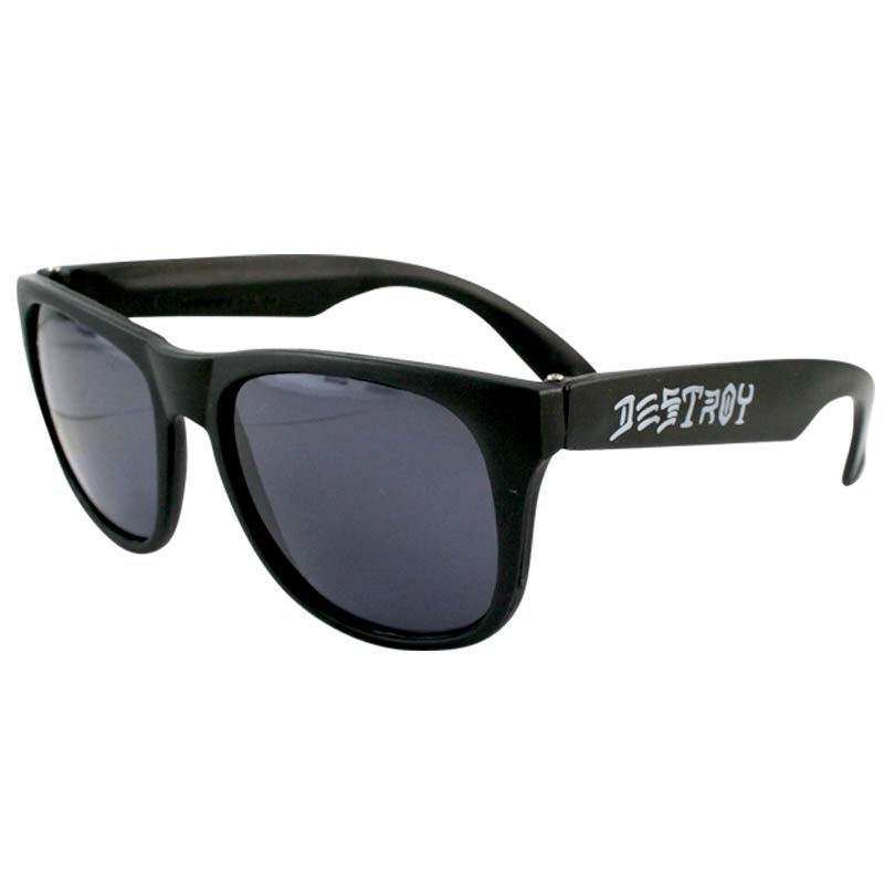 Thrasher Skate & Destroy Logo Sunglasses - Black/White