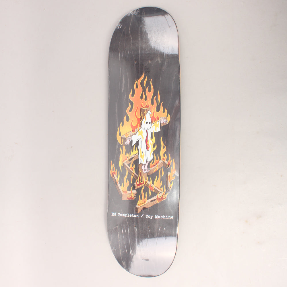 Toy Machine Ed Templeton Charred Cross Skateboard Deck