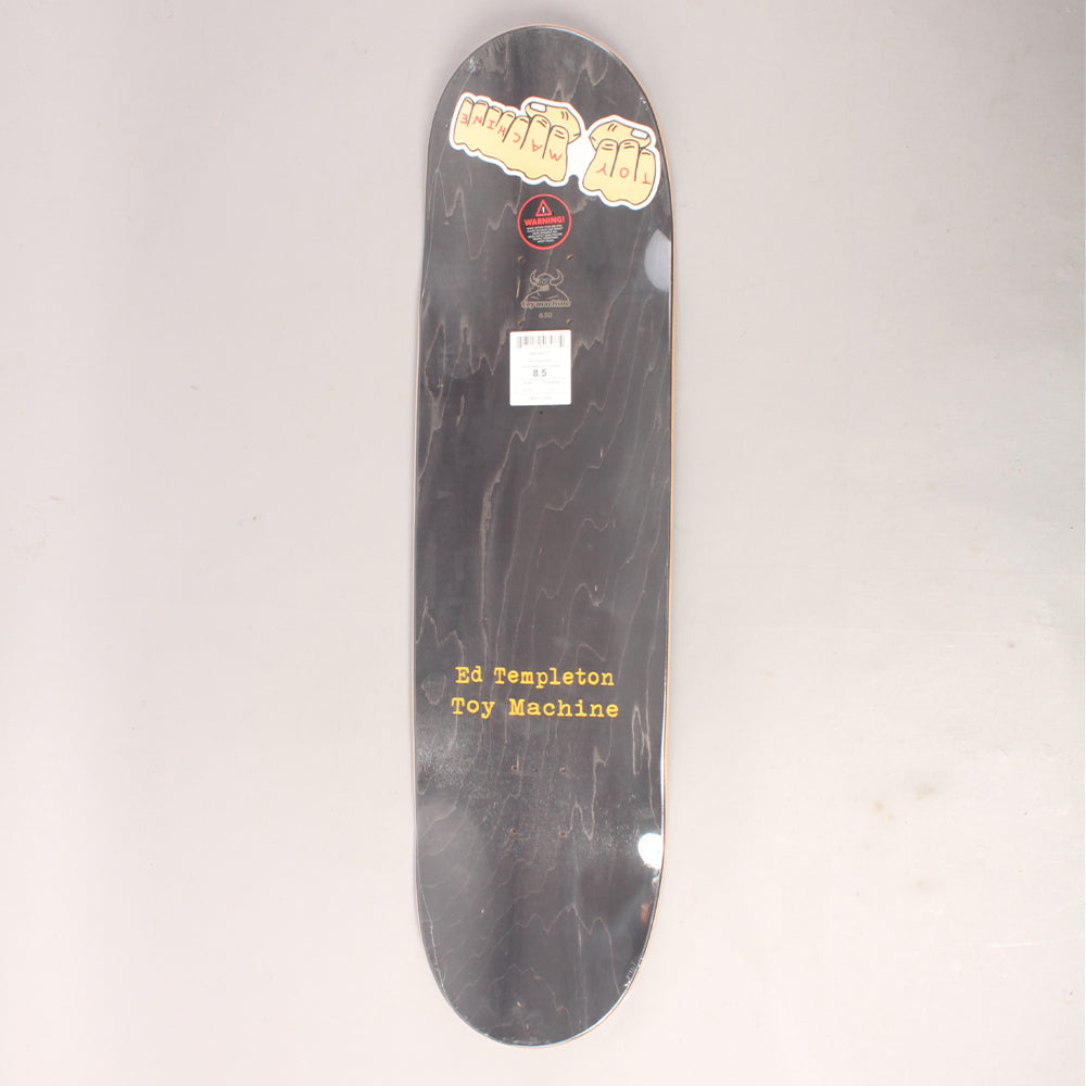 Toy Machine Ed Templeton Charred Cross Skateboard Deck