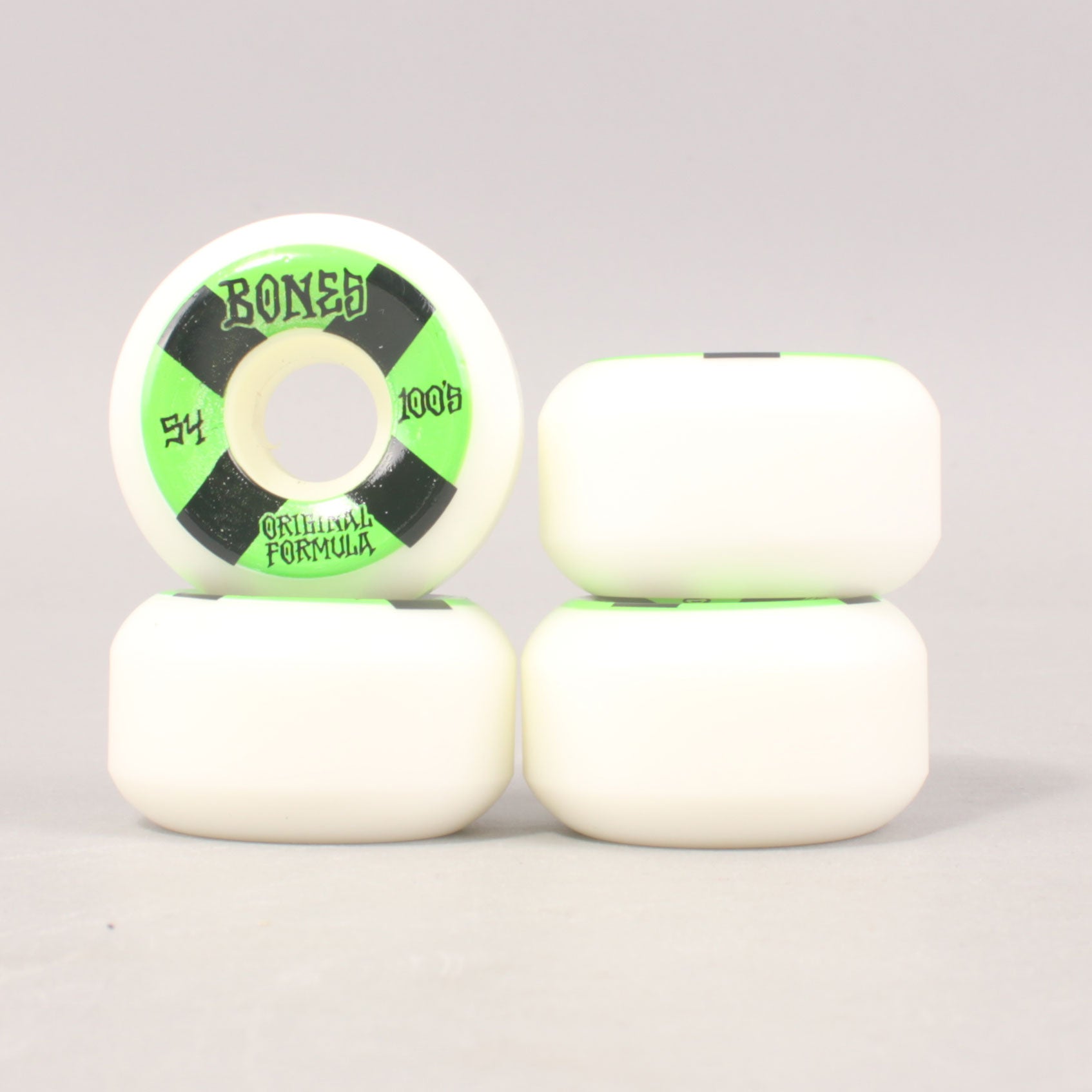 Bones OG Formula V5 Sidecut White/Green Wheels 100A