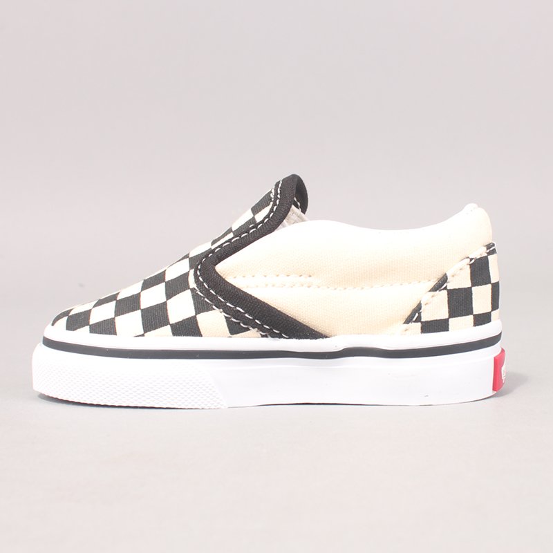 Vans Classic Slip On Kids - Black/White/Checkerboard