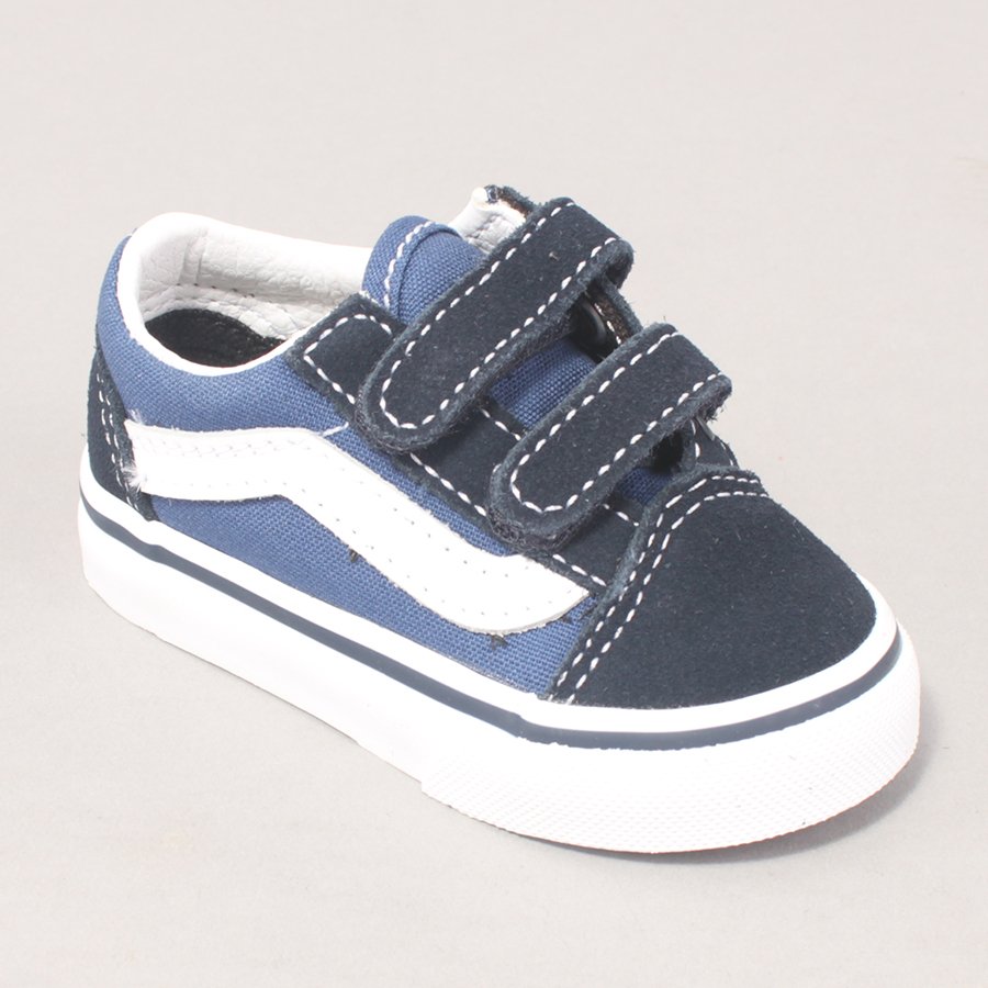 Vans Old Skool Youth Velcro - Navy/White