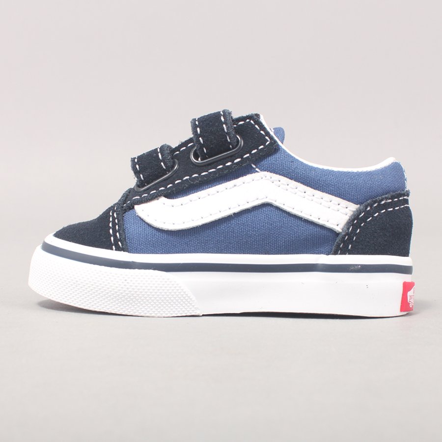 Vans Old Skool Youth Velcro - Navy/White