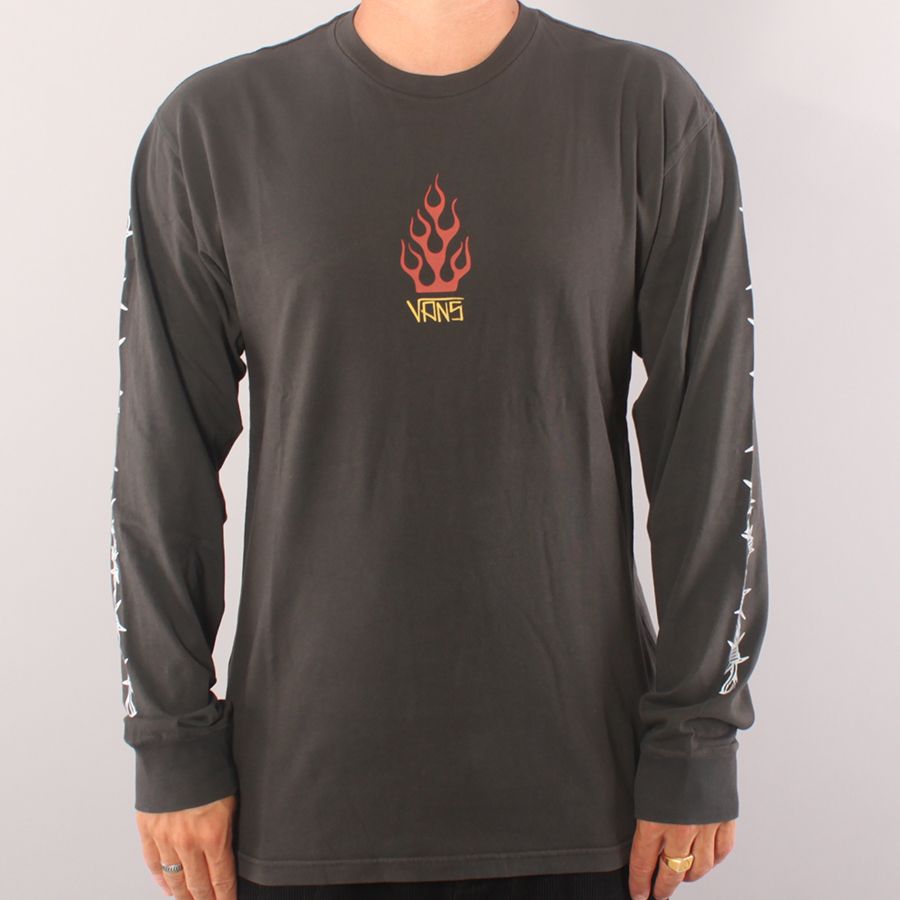 Vans Elijah Berle Vintage LS T-shirt - Washed Black