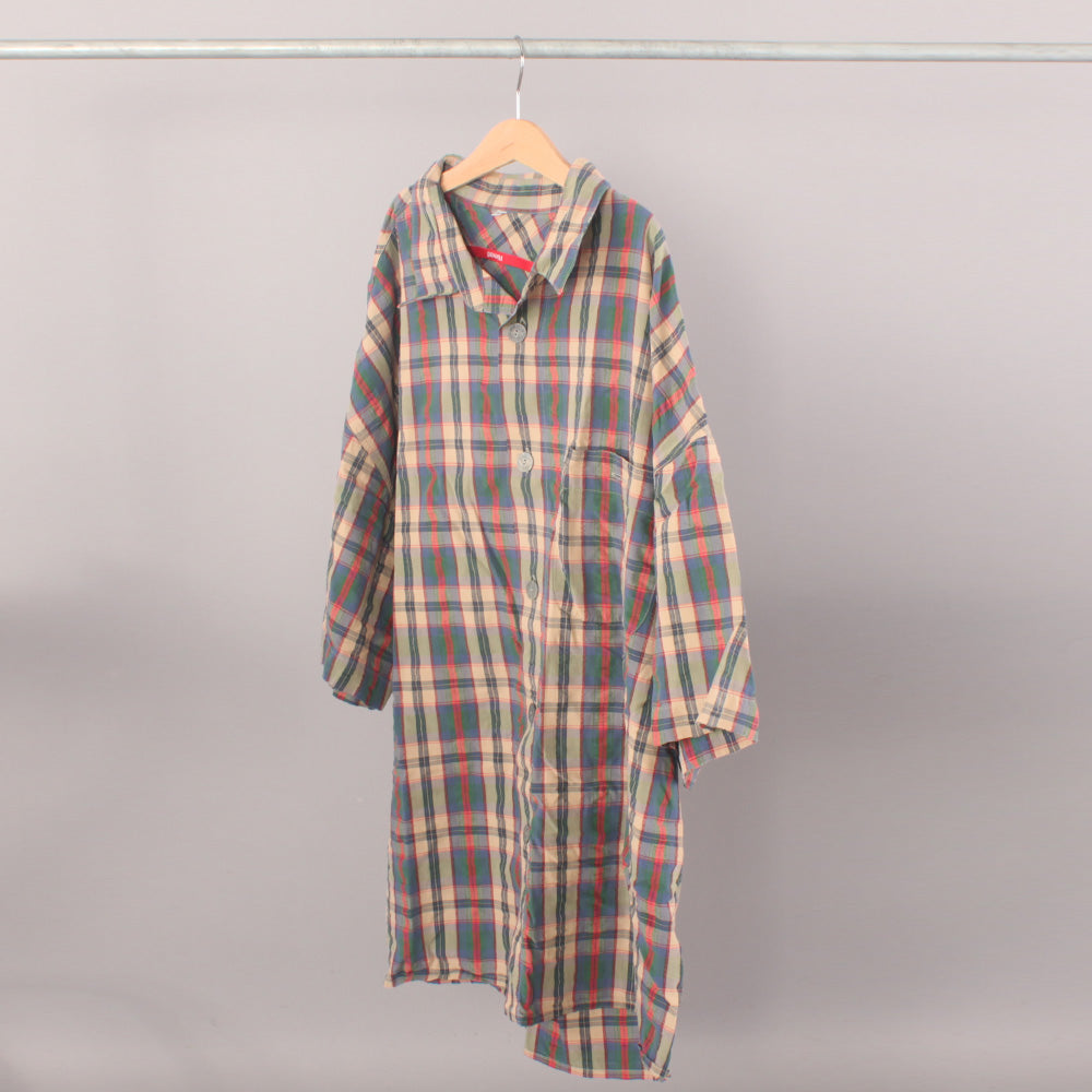 VINTAGE SS Checker Shirt - Sand/Red