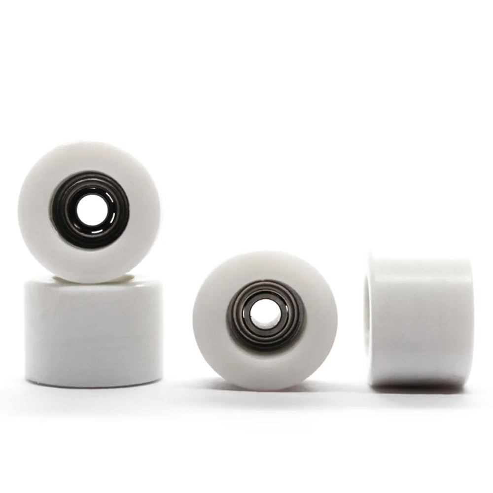 Caramel Premium Urethane Fingerboard Wheels - White