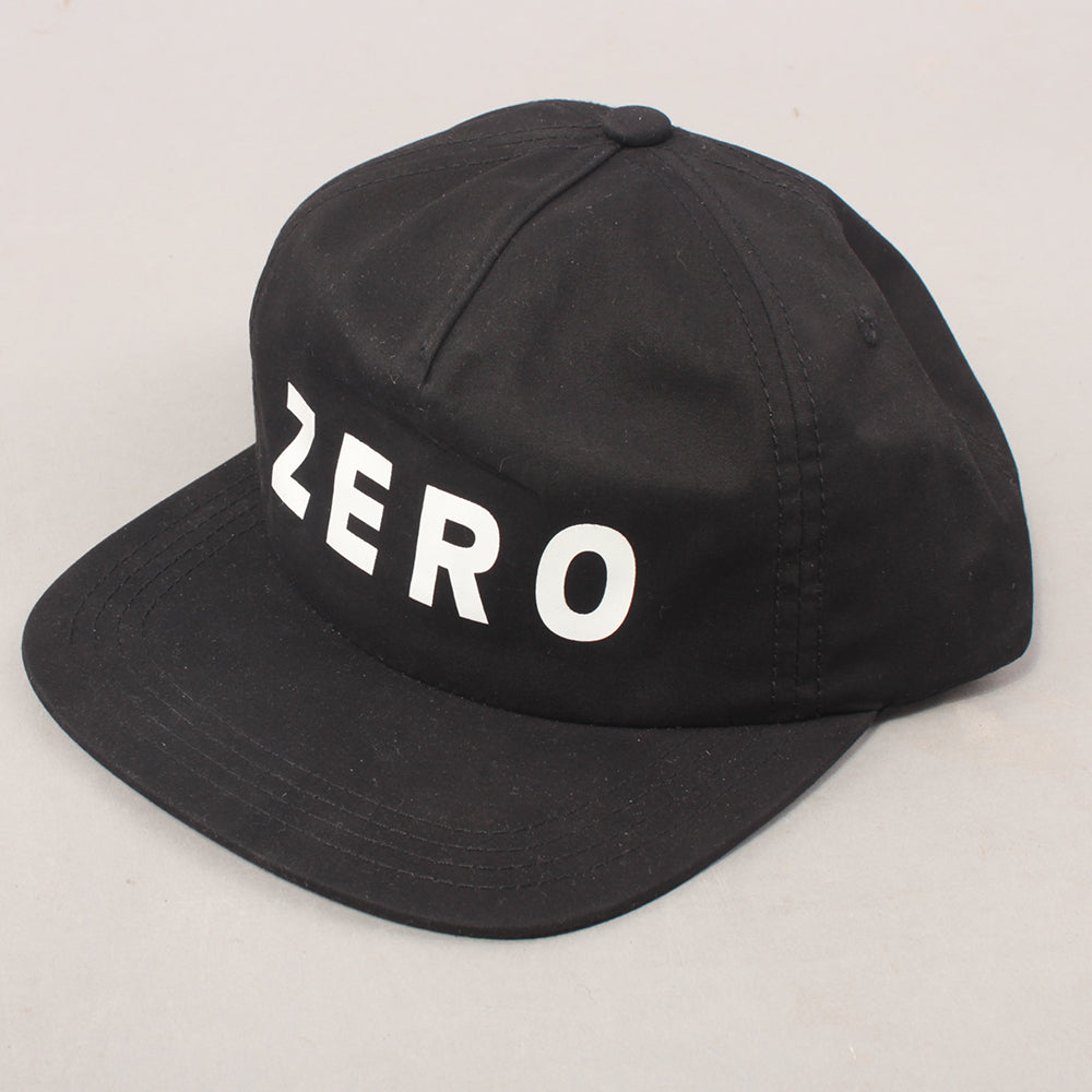 Zero Army Logo Snapback Cap - Black