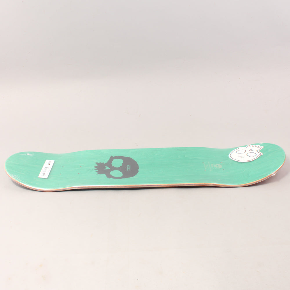 Zero 3 Skull With Flames Skateboard Deck