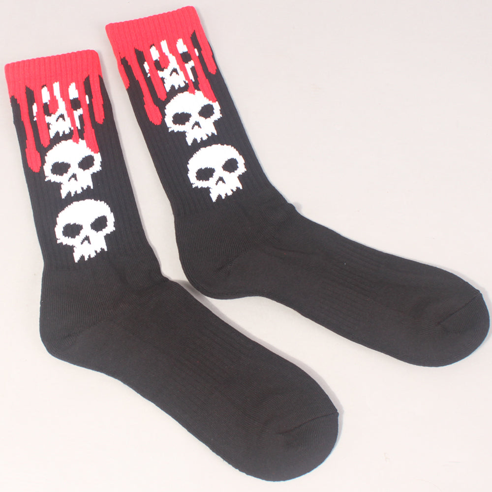 Zero 3 Skull Bloody Socks - Black