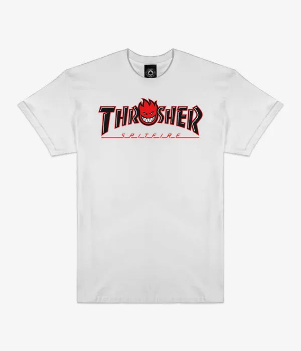 Thrasher x Spitfire Bighead Outline T-shirt - White