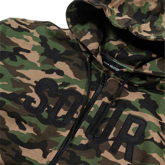 Sour Soloution Army Logo Zip Hoodie - Camo
