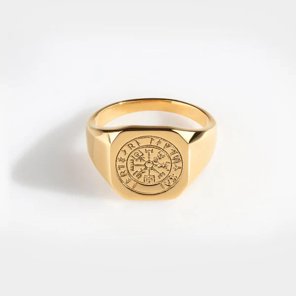 Northern Legacy Vegvisir Signature - Guldtonet ring