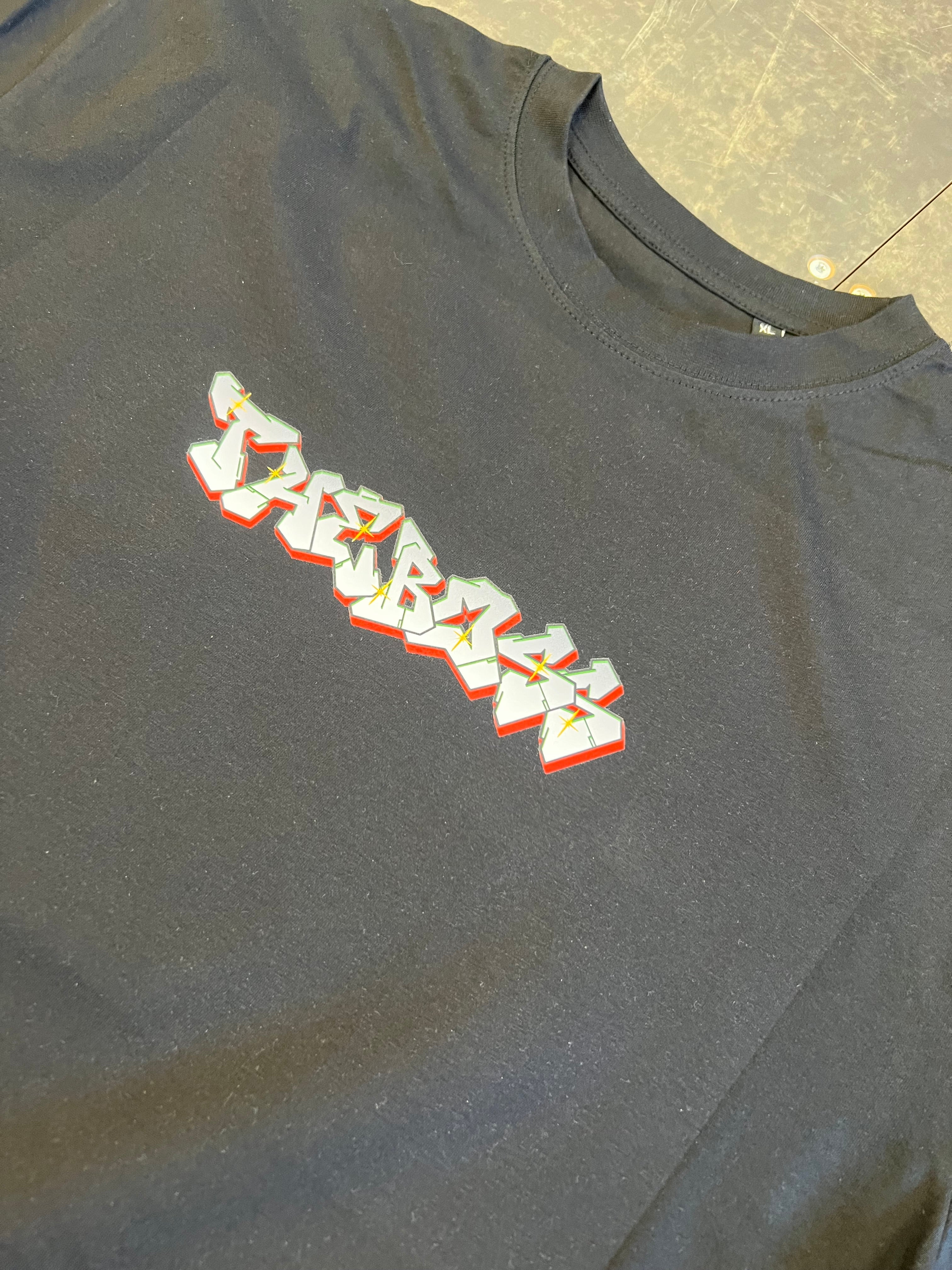 The Boss x Nicklas Beniam Letters T-shirt - Black