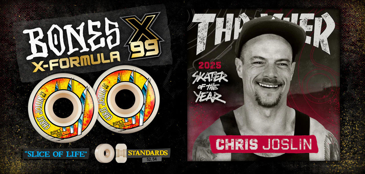 Bones Joslin Slice Of Life X Formula Skateboard Wheels - 54 MM 99A V1