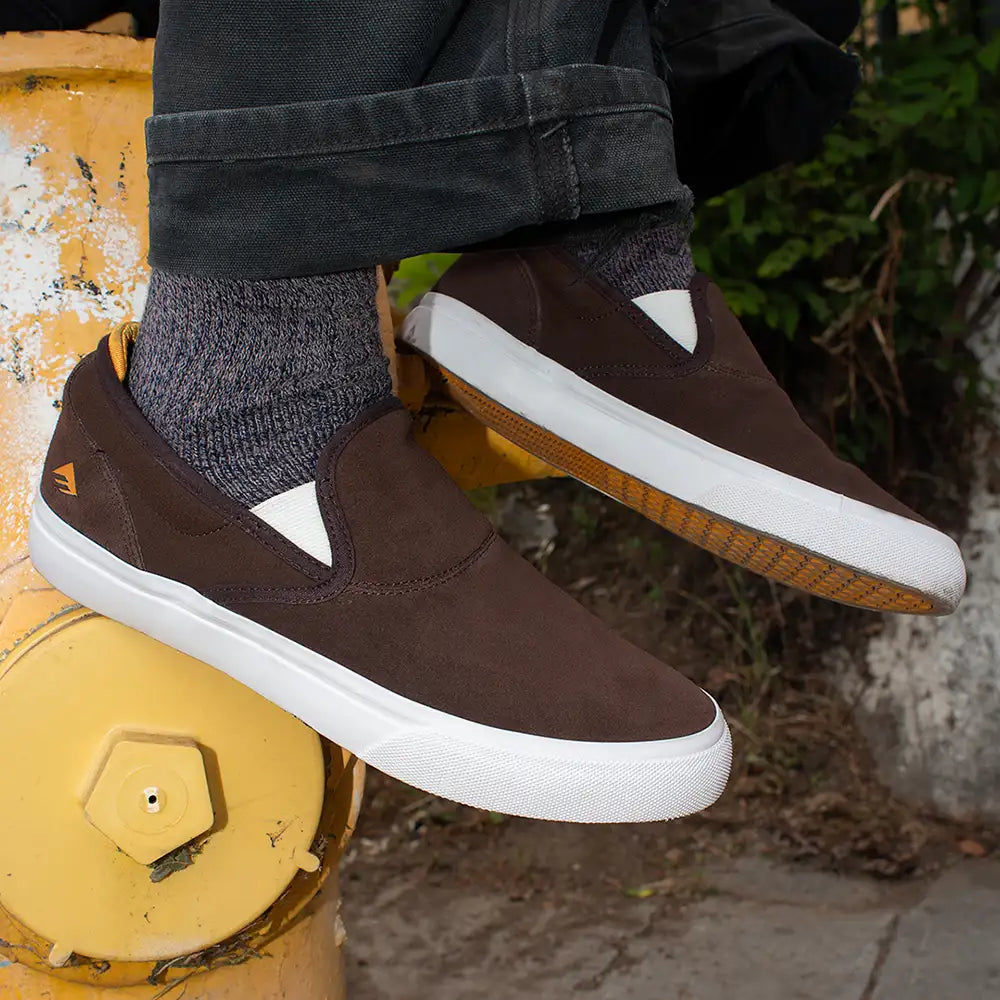 Emerica Wino G6 Slip On - Brown / Black