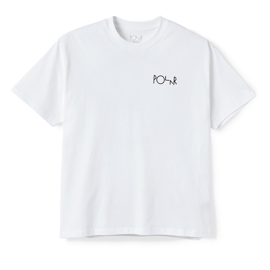 Polar Skate Co Stroke Logo T-shirt - White