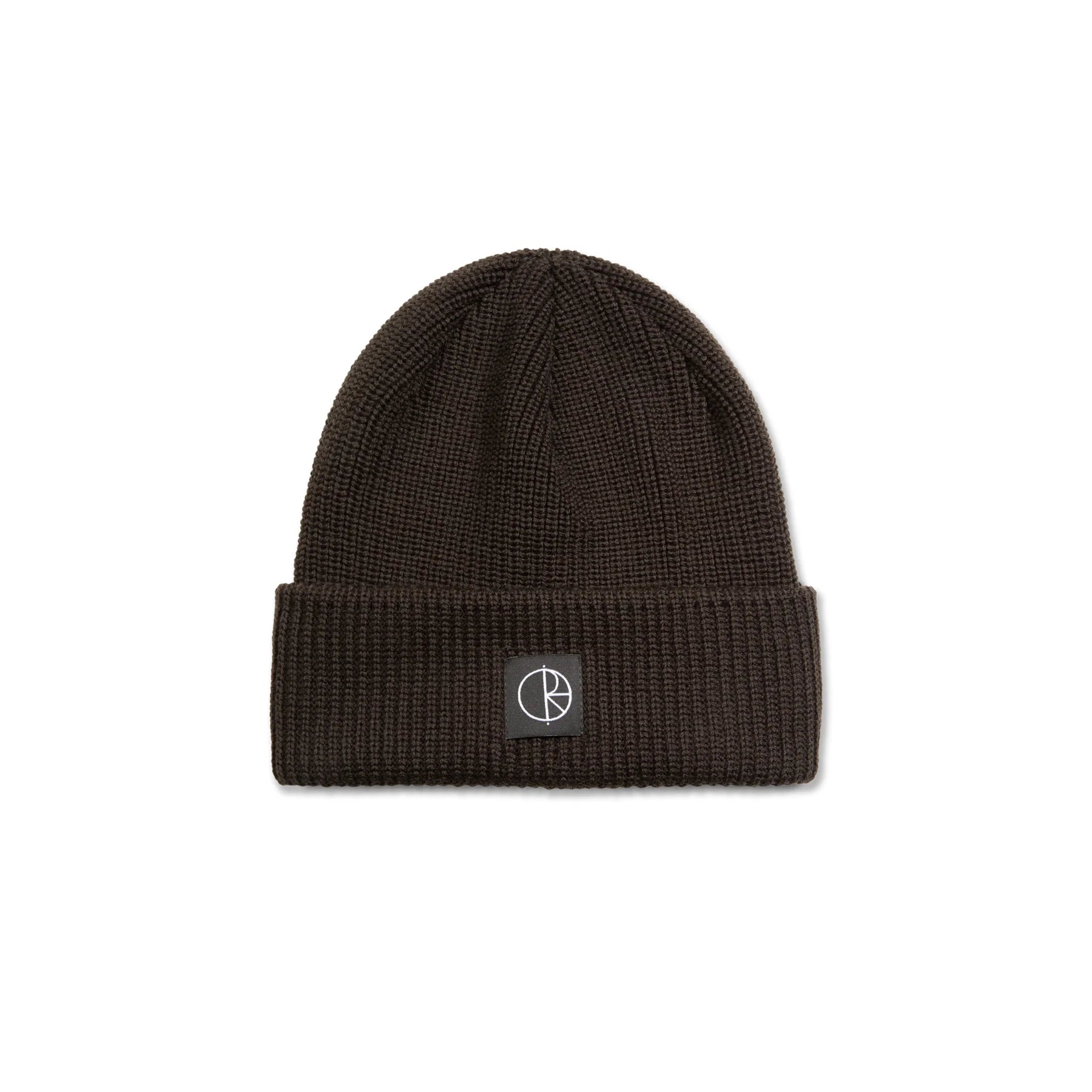 Polar Skate Co Double Fold Merino Beanie  - Brown