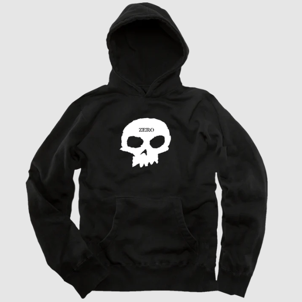 Zero Single Skull Hoodie - Black