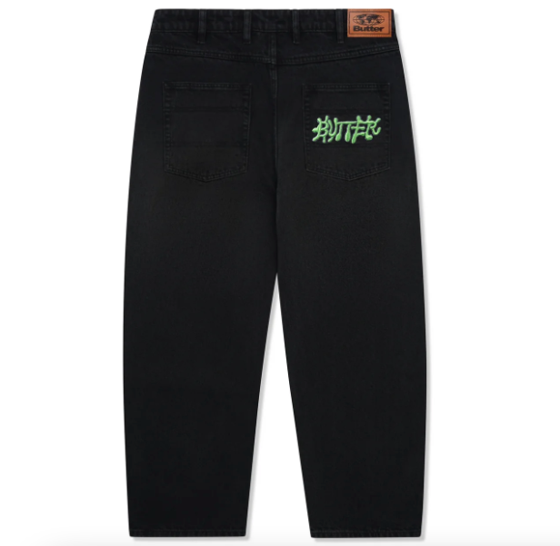 Butter Goods Ink Denim Jeans - Worn Black
